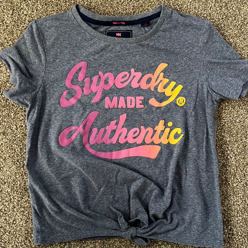 SuperDry women’s tee- soft and awesome shirt! Like new!